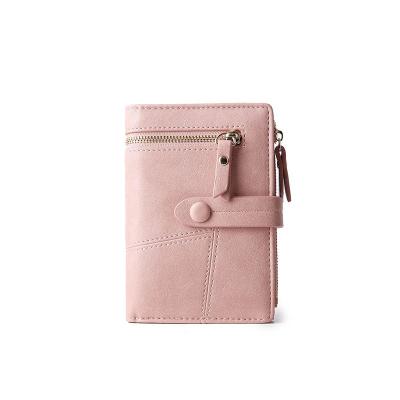 China Waterproof Multi-Function Quilting Multi-Card Women's Buckle Solid Color Eime Wallet for sale