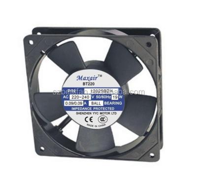 China PBT 12025 Axial Rotary Axial AC Fan 120x120x25 220 Volt AC for sale