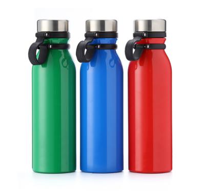 China Hot Sale 500ml Business Double Wall Insulated Wide Mouth Water Bottle Stainless Steel Milk Juice Water Bottle With Lid for sale