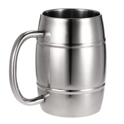 China 400ml Travel PORTABLE Outdoor Camping Stainless Steel Coffee Mug Portable Double Wall Mug With Handle for sale