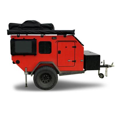 China 2021 New Small Light Weight Off Road Travel Trailer With Roof Top Tent for sale