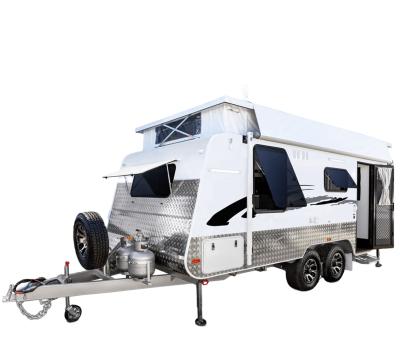 China High Quality Hot Sale Off Road Travel Trailer 2021 New 17.6 Feet Pop Up Caravan With Toilet And Shower OEM Service For Sale for sale