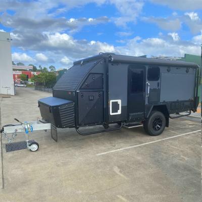 China Small Hybrid Caravan Travel Trailer Off Road Australian Standard Travel Trailer With Toilet For Sale for sale