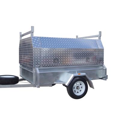 China Car Trailer Embedded Merchant Box Trailer Manufacturers 2438.4*1524mm for sale