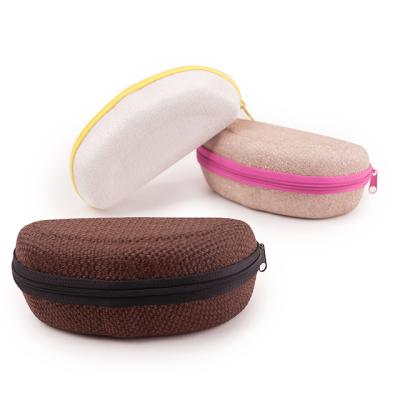 China Waterproof Eva Zipper Sunglasses Cool Folding Sunglasses Case Eyewear Monocle Box for sale