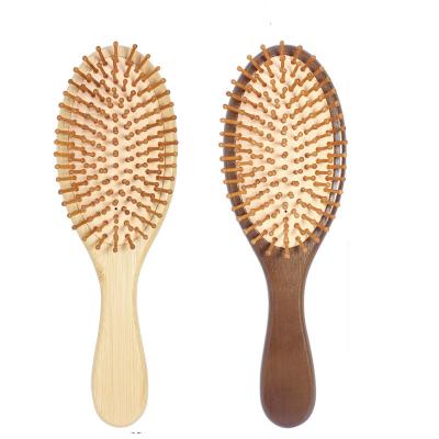 China Hot Sale Eco-Friendly Biodegradable Bamboo Hair Brush Scalp Massage Paddle Brush Detangle Sweep For Hair for sale