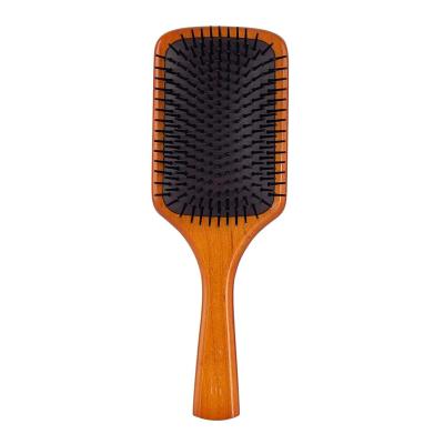 China Hot Selling Natural Eco-friendly Bamboo Hair Brush Private Label Scalp Massager Paddle For Women Hair Styling for sale