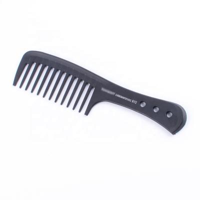 China For Home Use Professional Hair Barber Anti-static Black Wide Tooth Comb For Men for sale