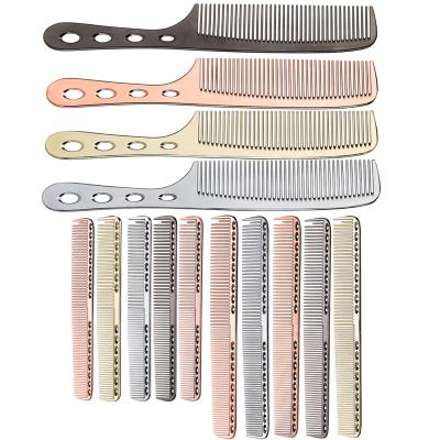 China Manufacturer Stainless Steel Styling Comb Waterproof Hair Grooming Comb Aluminum Hair Cutting Comb for sale