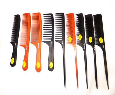 China For Salon Custom Hot Selling Anti-Static Black Hairdresser Rat Hairdresser Tail Comb Plastic Hairdressing Comb Tail For Hair Coloring Straighten Brush for sale