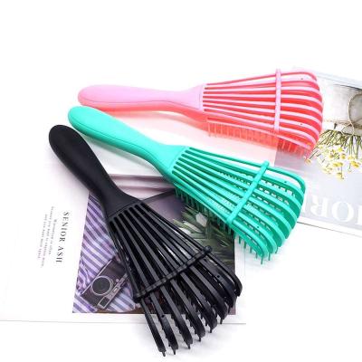 China New Arrival Waterproof Plastic Hair Brush Vented Eight Row Detangling Octopus Hair Brush For Women for sale