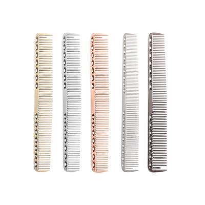 China Waterproof Professional Ultra Thin Barber Aluminum Metal Hair Cutting Comb Anti Static Hair Salon Equipment For Hairdressing Styling for sale