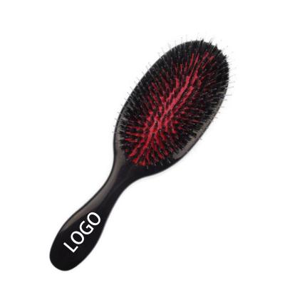 China Professional Waterproof Detangling Paddle Hair Brush Custom Boar Straightens Hair Extension Wig Brush for sale