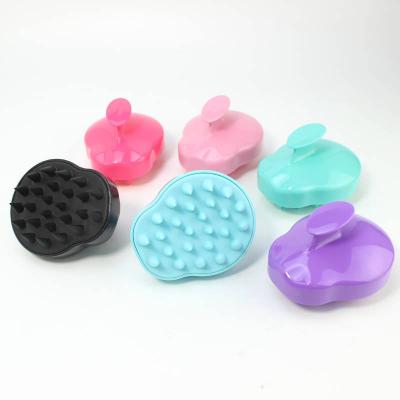 China High Quality Waterproof Hair Scalp Massage Brush Easy To Hold Soft Design Silicone Children Kids Shampoo Brush for sale