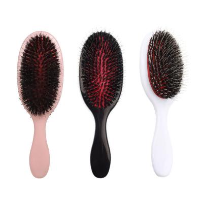 China Factory Price Hot-selling Waterproof Boar Hair Plastic Nylon Wig Brush Custom Hair Extensions Brush for sale