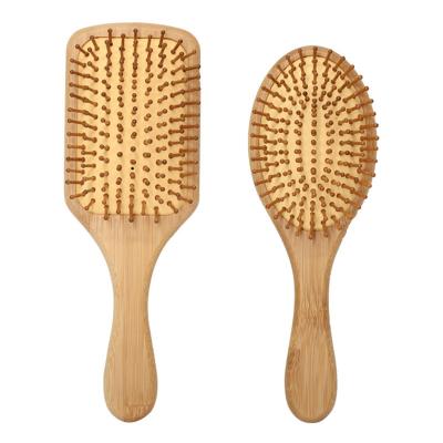 China Bamboo Mountain Bristle Paddle Brush Scalp Massage Hair Brush for sale