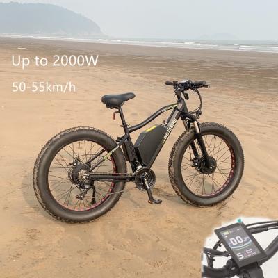 China Aluminum alloy 40-80km chain 21 gears ebike front suspension ebike adjustable fork 1000w 2000w pedal electric bike recharge 4-6 hours for sale