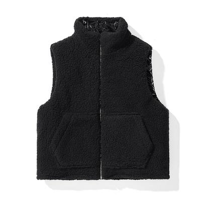 China Autumn Winter Polar Fleece Vest Double Sided Stand Collar Sleeveless Jacket High Quality Viable Bomber Coat for sale