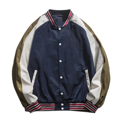 China Custom Fashion Baseball Jacket Men Casual Loose Sport Uniform High Quality Outdoor Viable for sale