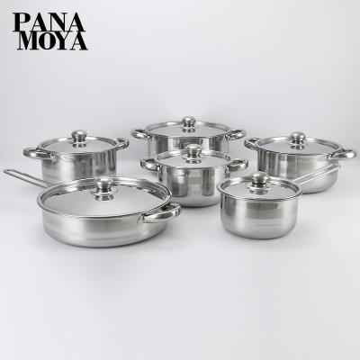 China Sustainable 10pcs Stainless Steel Cooker Set, Kitchen Cooking Pot Set, Soup Pot Stove Set for sale