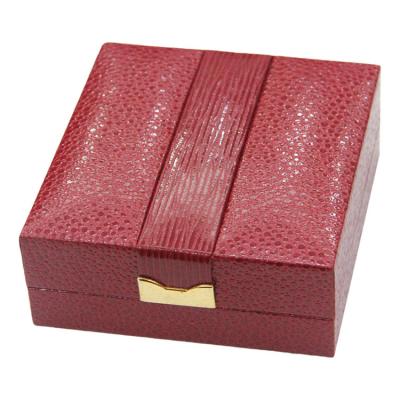 China Large Custom Made Leatherette Paper Packaging Box Tarpaulin Luxury Leather Jewelry Box With Logo Premium Quality for sale