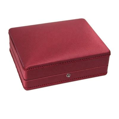 China BR95 Plastic Push Button Bracelet Box - Wine Color - Custom Logo - Packaging Jewelery Box Bengaline for sale