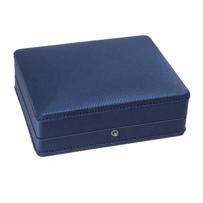 China Plastic push button BR95 bracelet box - blue - custom logo - jewelry box packaging - bengaline for sale