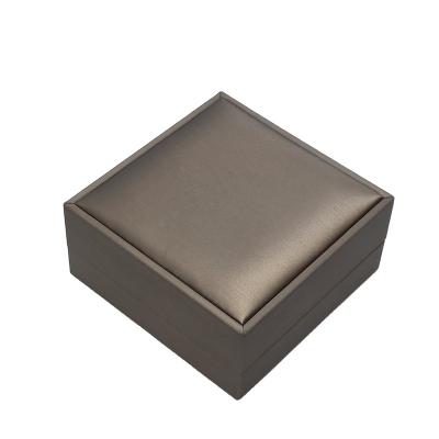 China Brown Leatherette PU Leather Wristband Box for sale