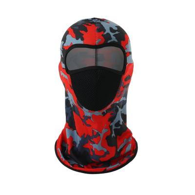 China Motorcycle Windproof Soft Stretchy Breathable Washable Head Mask Neck Cover Closure Camouflage Fishing Hat Face Cover for sale