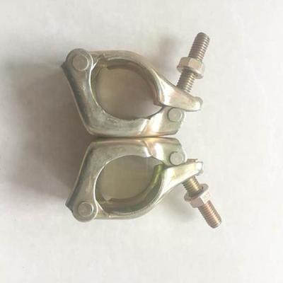 China Construction Area Pivot Coupler Scaffold Swivel Coupler Flange Korea Pipe Double Clamp Suspension Clamps Stainless Steel Sliver 15-35days/Gold for sale