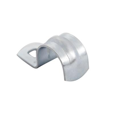 China Pipe Clamp Single Hole Saddle Clamp Conduit Clip Binding Pipe Clamp Metal F Type F Type for sale