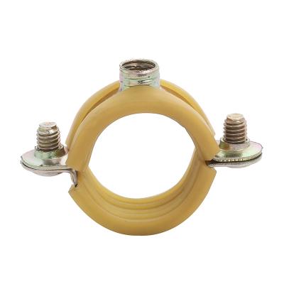 China Wholesale High Quality Pipe Clamp Pipe Clamp With Internal Yellow Rubber For Natural Gas Tube for sale