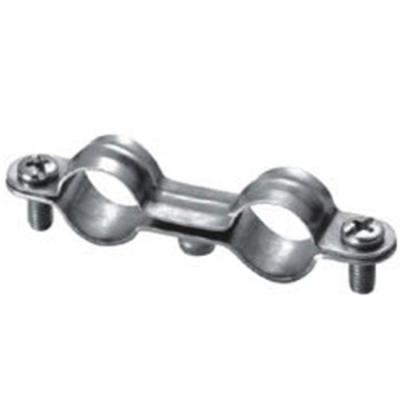 China Pipe Clamp Steel Pipe Tie Double Ring M7 Pipe Clamp Twin Pipe for sale