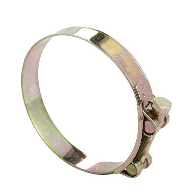 China Contruction Area Bolt Flange Single Heavy Duty Double Band Hose Clamps Solid Heavy Duty Types Of Pipeline for sale