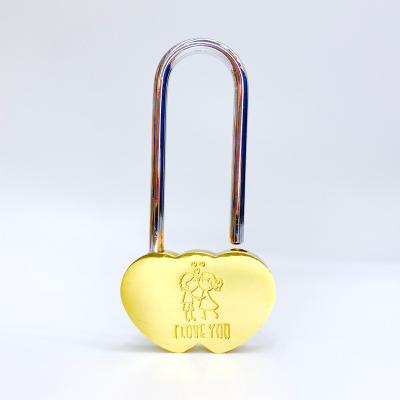 China Widely Use Heart Shaped No Keys Like Brass Padlock for sale