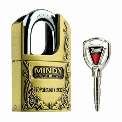 China mindy heavy duty zinc alloy padlock with hidden shackle 40MM-70MM for sale