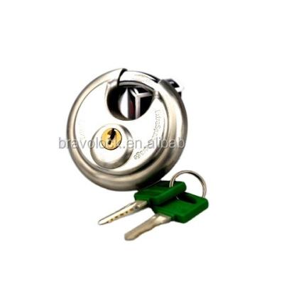 China High Quality 304 Stainless Steel Disc Padlock 70mm for sale