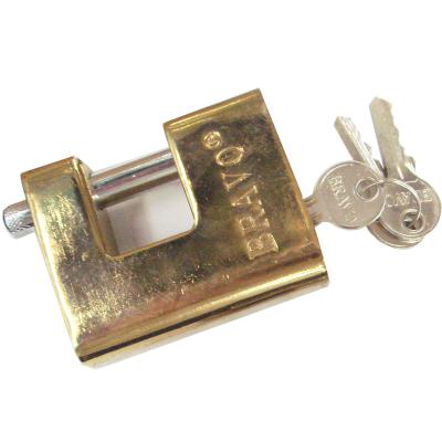 China top full polished armored padlock with normal keys 70MM-100MM for sale