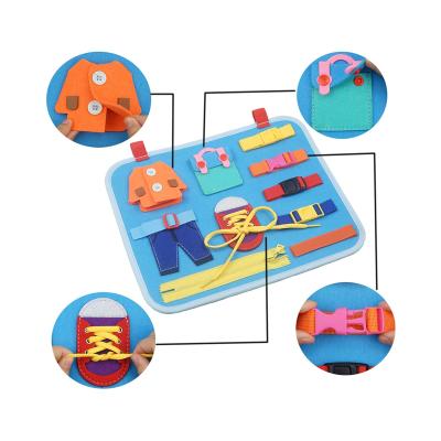 China Improve manual hot high quality educational montessori toys montessori contrast selling child's ability busy board baby for sale