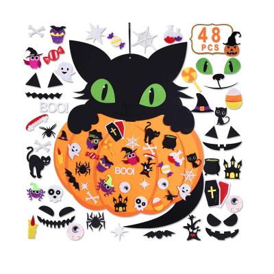 China High Quality Kids Fun Toys Halloween Wall Hanging Felt Craft Kits For Kids Halloween Birthday Party Decoration for sale