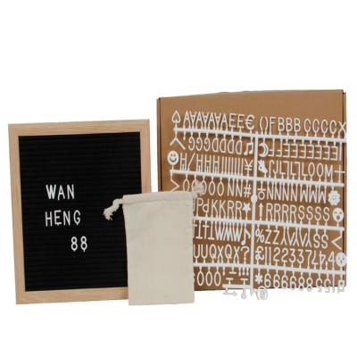 China Polyester Felt Factory Wholesale Size Custom Hexagonal Oak Gray Felt Letter Boards for sale