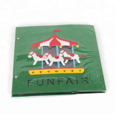 China Eco-friendly handcrafted diy wedding baby photo albums/trading card album/stamp collection for sale