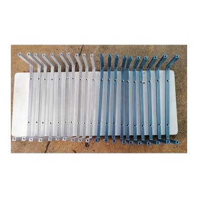 China Industrial Equipment CNC Milling Parts Service 6061 Aluminum T6 Blue Anodized Folding Table Legs for sale