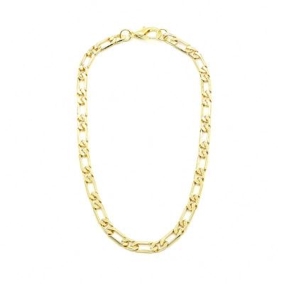 China CLASSIC New Product Hot Selling Length Adjustable Hip Hops Gold Plated Link Chain Jewelry Fashion Necklace for sale