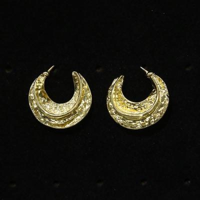 China 2022 Fine Product New Product FASHIONABLE Mosaic Jewelry China Half Moon Shape Copper Alloy Jewelry Earrings for sale