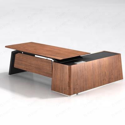 China Eco-Friendly Modern Luxury L-Shaped Desk for Manager's Office for sale