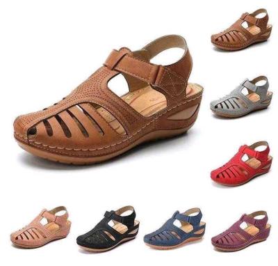 China 2020 New Roman Sandals For Women Summer Waterproof Gladiator Sandals For Female Fur Sandals For Women for sale