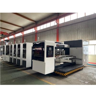 China Flexo Plate Corrugated Carton High Definition Printing Die Cutting with Stacker Machine for sale