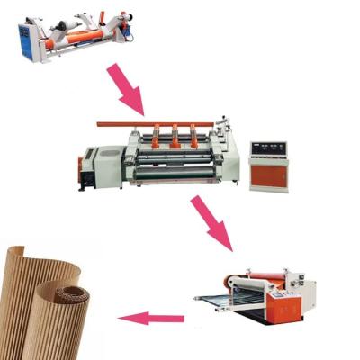 China Processing Type Corrugated Cardboard 2 Layers Line Single Facer Line 2 Ply Line for sale