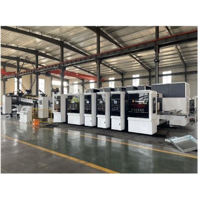 China Automatic Carton Box Printing Slotting Die Cutting Folding Gluing Machine 60mm for sale